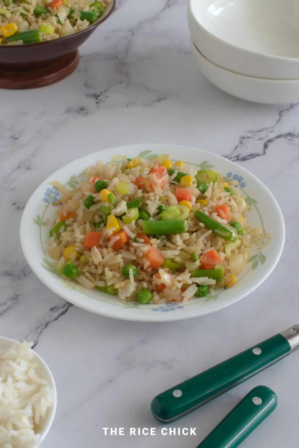 Easy Fried Rice with Frozen Vegetables The Rice Chick