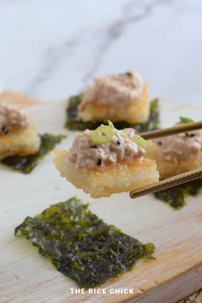 Spicy Tuna Crispy Rice - The Rice Chick