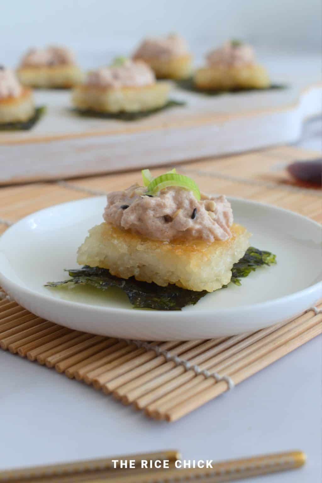 Spicy Tuna Crispy Rice - The Rice Chick