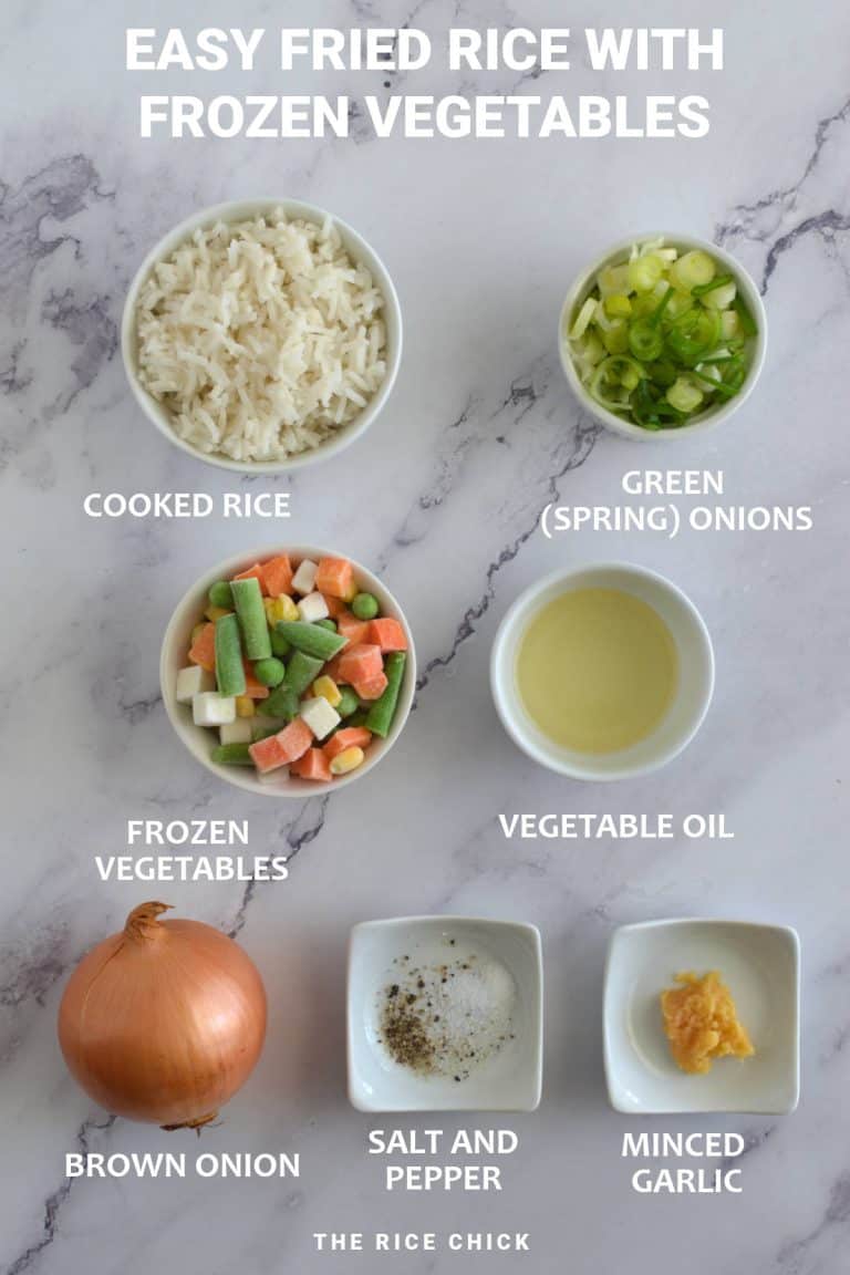 Easy Fried Rice with Frozen Vegetables The Rice Chick