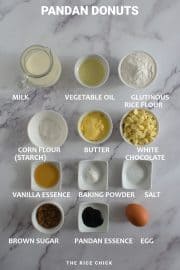 Pandan Donuts The Rice Chick