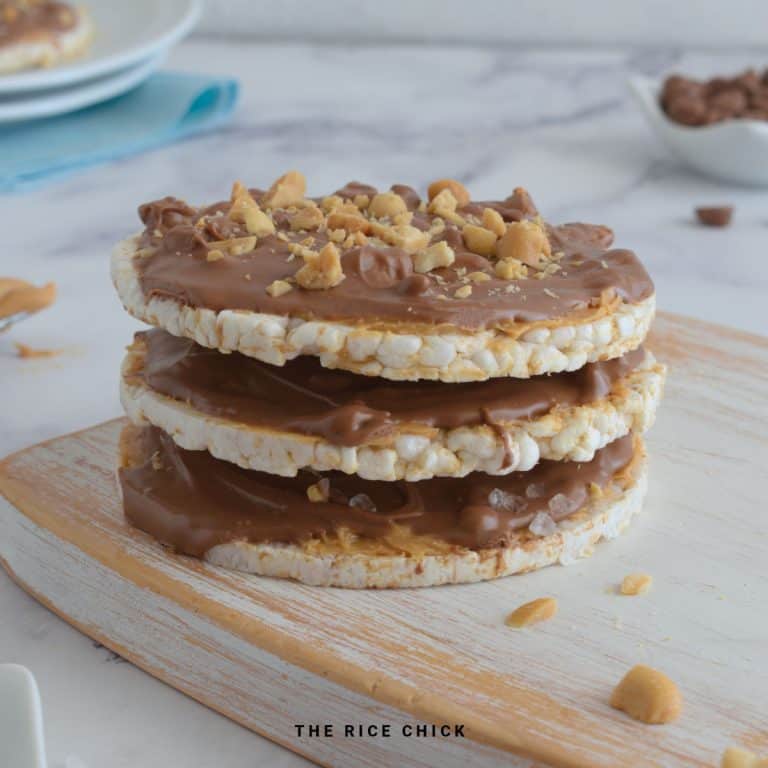 Rice Cake With Chocolate - The Rice Chick