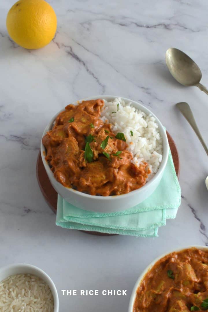 Butter Chicken With Rice - The Rice Chick