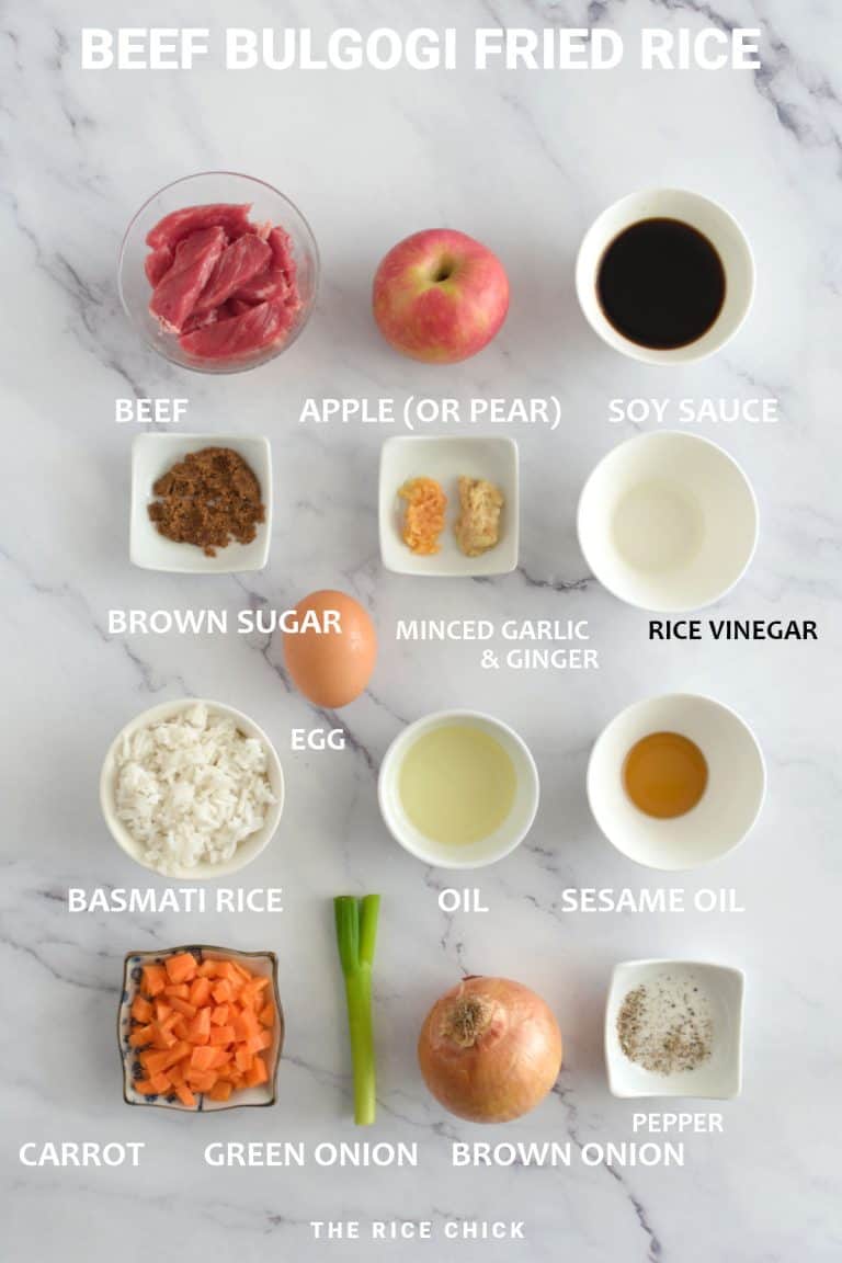 Beef Bulgogi Fried Rice - The Rice Chick