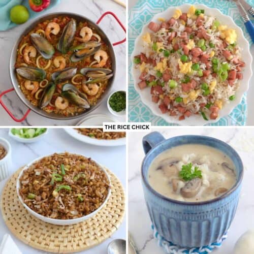 Collection of rice recipes.