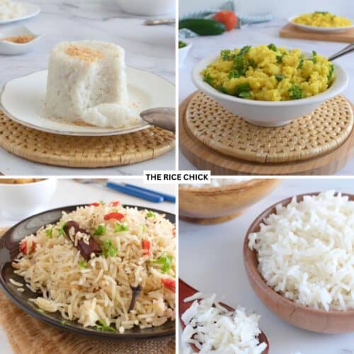 Collection of rice recipes.
