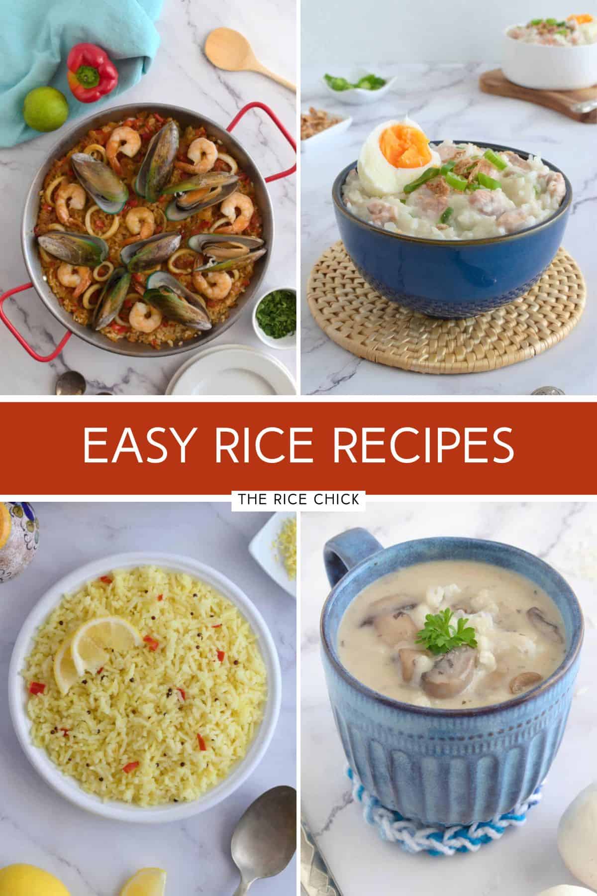 Rice recipes.
