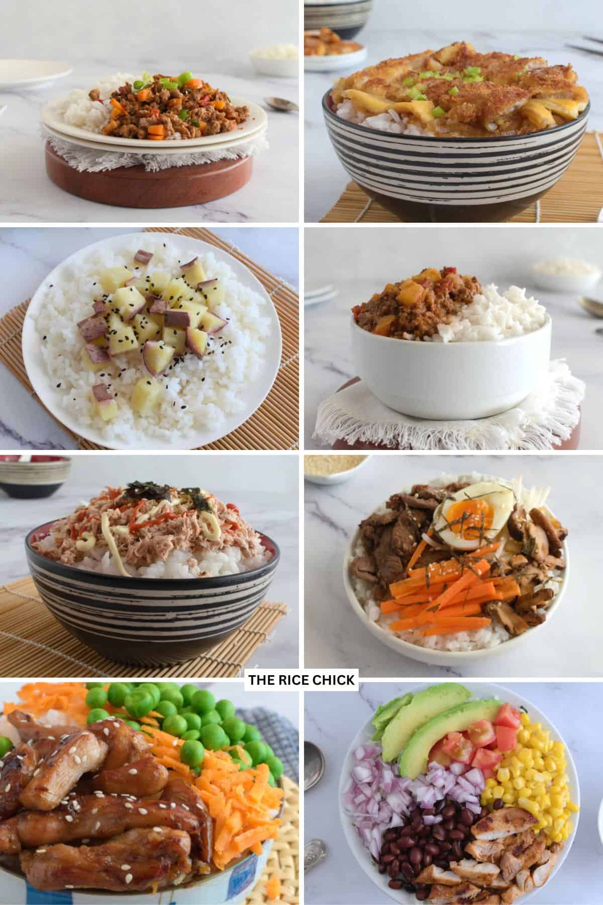 Rice bowl recipes.