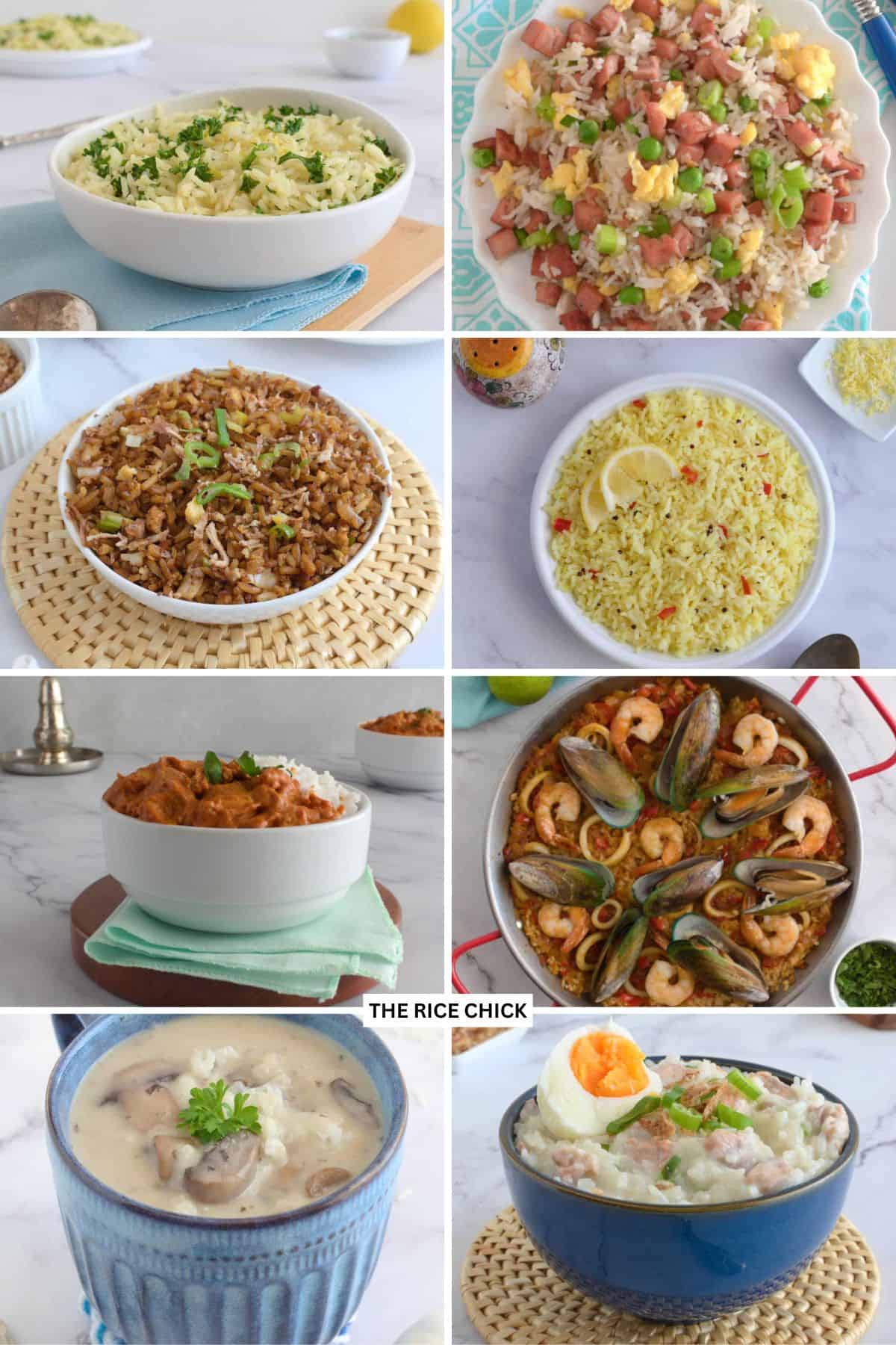 Rice recipes.