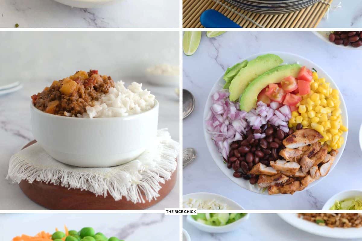 Rice bowls.